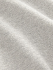 Grey Graphic Mod Zip Neck Sweat Top - Image 5 of 5