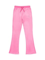 Juicy Couture Dark Pink Girls Diamanté Bootcut Joggers - Image 5 of 7