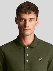 Lyle & Scott Olive Green Classic Polo Shirt - Image 4 of 5