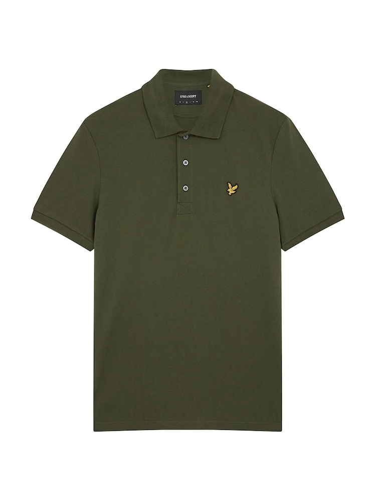 Lyle & Scott Olive Green Classic Polo Shirt - Image 5 of 5