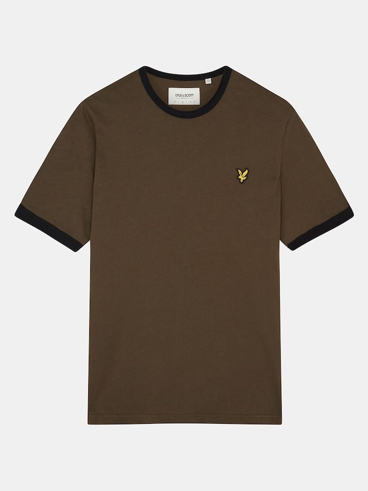 Lyle & Scott, T-Shirt mit Kontrasttasche aus 100 % Baumwolle - Bild 5 von 5