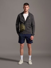 Lyle & Scott Grey 100% Cotton Zip Through Hoodie - Image 3 of 5