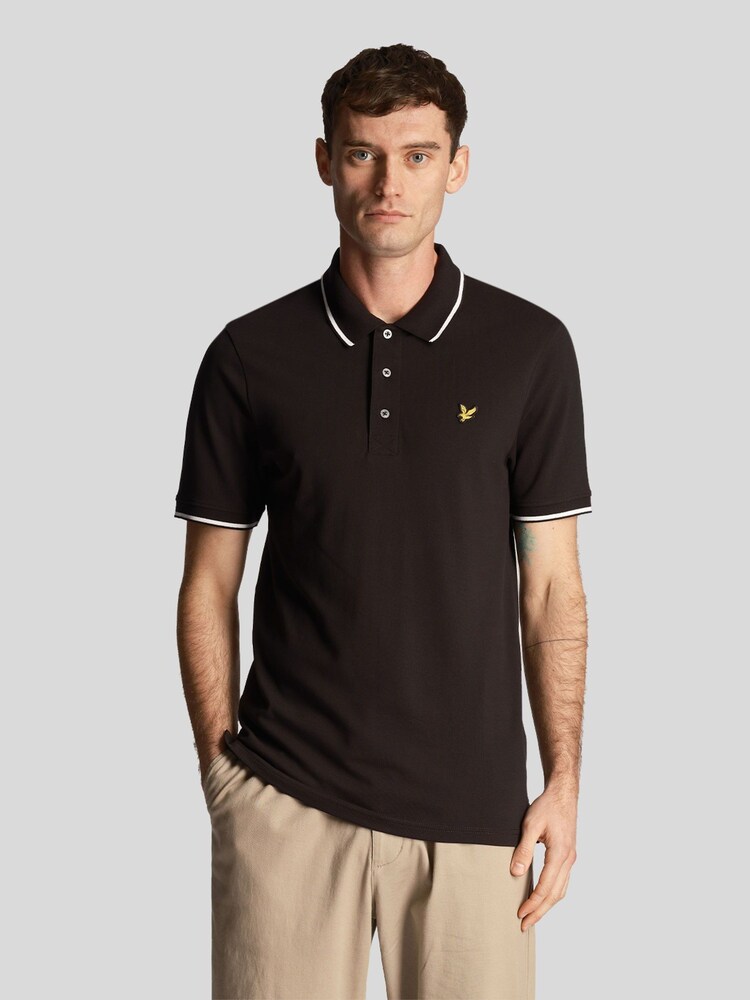 Lyle & Scott Black Tipped Polo Shirt - Image 1 of 5