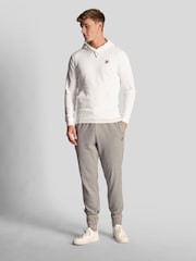 Lyle & Scott White 100% Cotton Pullover Hoodie - Image 5 of 9