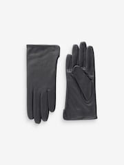 Grey Leather Gloves - Image 3 of 3