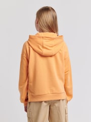 Jack Wills Orange Loose Fit Girls Huntston 100% Cotton Hoodie - Image 4 of 7