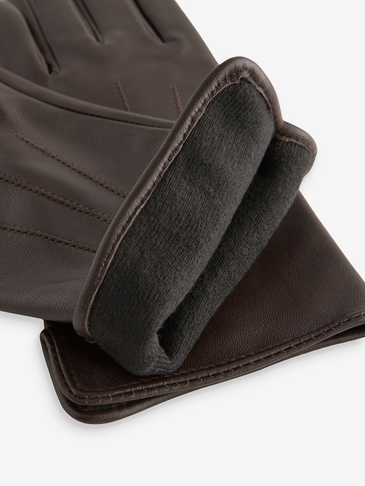 Marron chocolat - Gants en cuir - Image 5 of 6