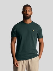 Lyle & Scott Green Plain 100% Cotton T-Shirt - Image 1 of 5