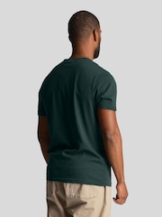Lyle & Scott Green Plain 100% Cotton T-Shirt - Image 2 of 5