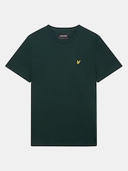 Lyle & Scott Green Plain 100% Cotton T-Shirt - Image 5 of 5