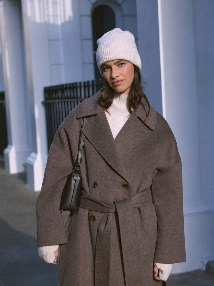 Cream Wool Cashmere Beanie Hat - Image 2 of 8