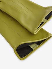Lime Green Leather Gloves - Image 6 of 6
