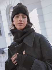 Black Wool Cashmere Handwarmer - Image 3 of 6