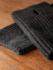 Black Wool Cashmere Handwarmer - Image 5 of 6