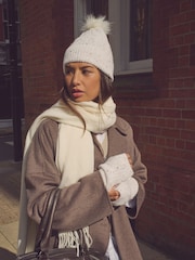 Cream Cable Knit Handwarmer - Image 1 of 6