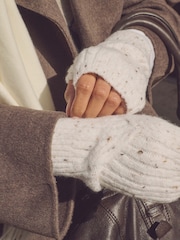 Cream Cable Knit Handwarmer - Image 4 of 6