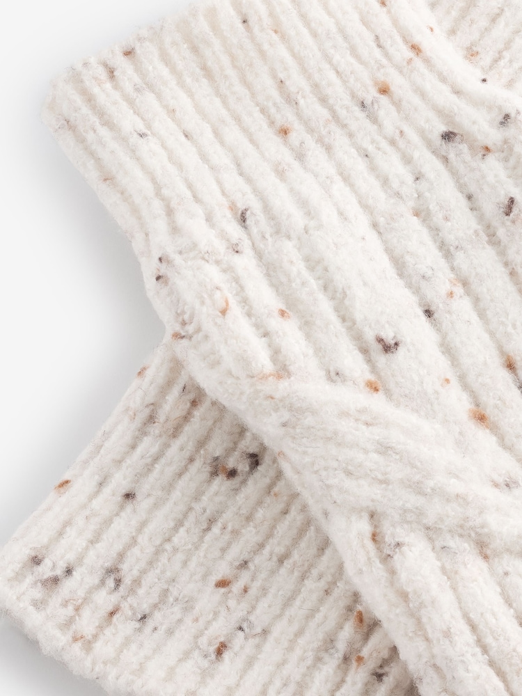 Cream Cable Knit Handwarmer - Image 6 of 6