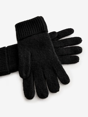 Black N. Premium 100% Cashmere Gloves - Image 6 of 6