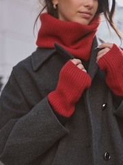 Red Wool Cashmere Handwarmer - Image 1 of 8
