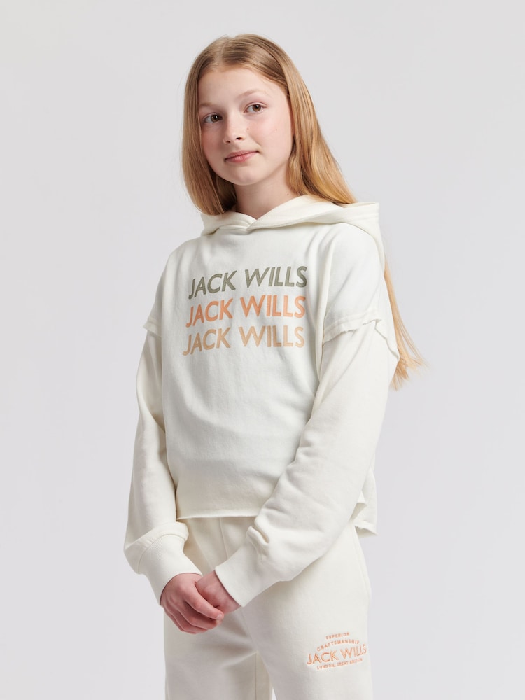Crew Neck Jack Wills Ladies Hoodies Buy Jack Wills White Loose Fit