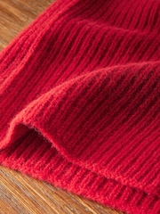 Red Wool Cashmere Snood - Image 10 of 11