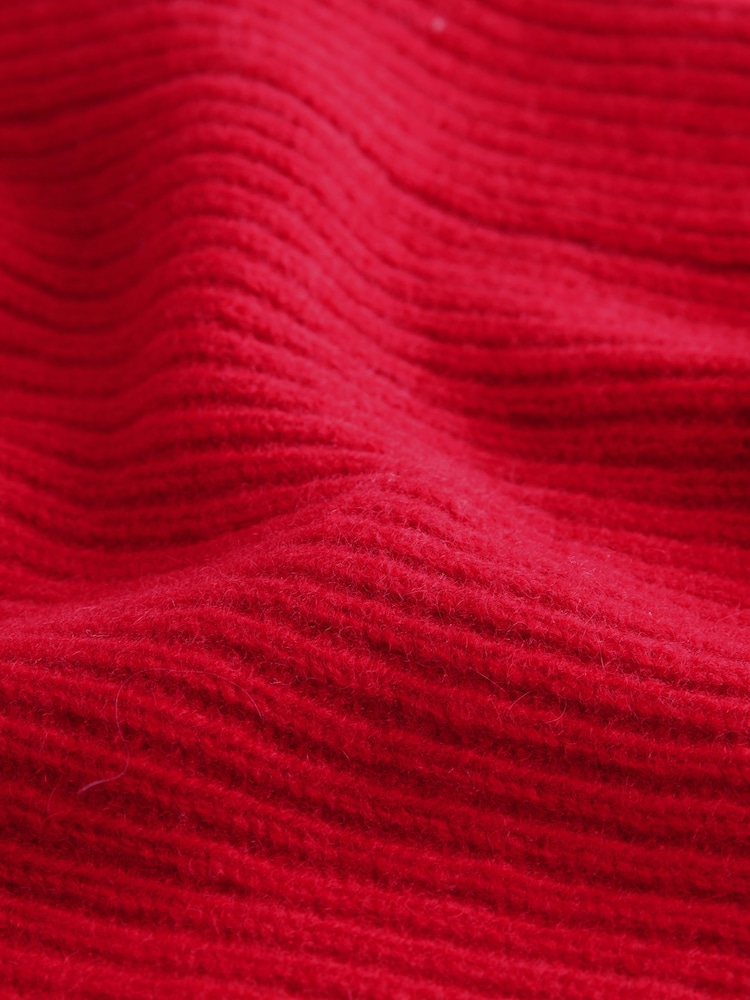 Red Wool Cashmere Snood - Image 11 of 11