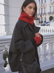 Red Wool Cashmere Snood - Image 2 of 11