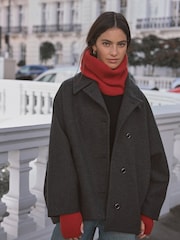 Red Wool Cashmere Snood - Image 3 of 11