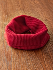 Red Wool Cashmere Snood - Image 7 of 11