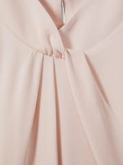 Reiss Nude Andressa Twist Neck Cut Out Midi Dress - Image 6 of 6