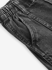 Charcoal Grey Wide Leg 100% Cotton Cargo Trousers (3-16yrs) - Image 5 of 7