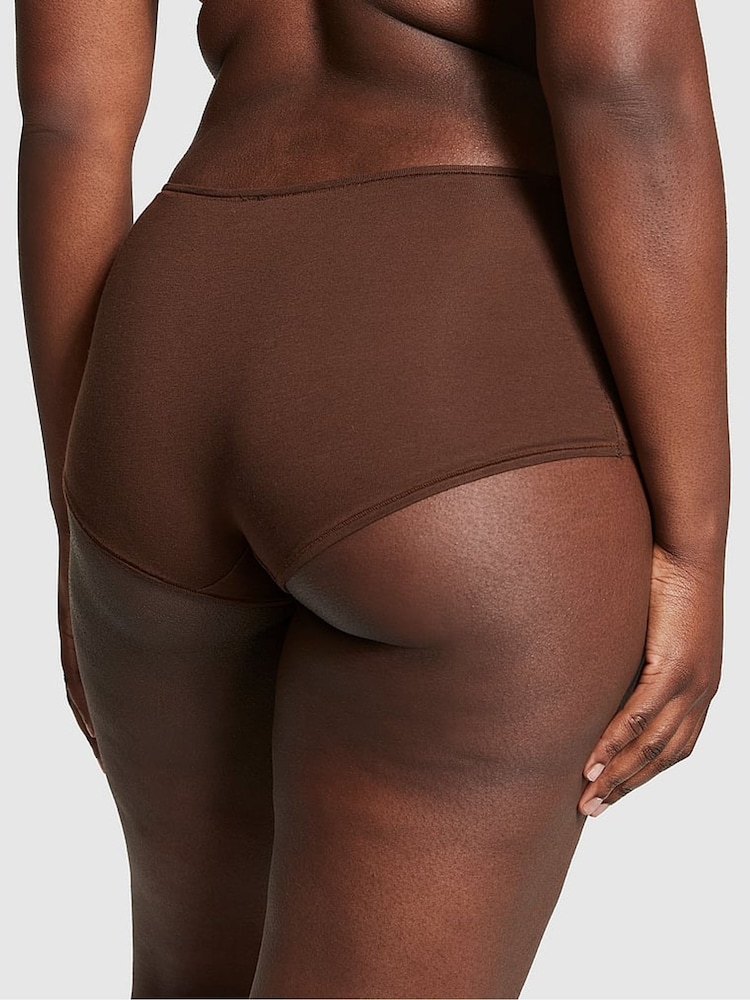 Victoria's Secret PINK Ganache Nude Cotton Boyshort Knickers - Image 2 of 3 Victoria's Secret PINK Ganache Nude Cotton Boyshort Knickers - Image 2 of 3