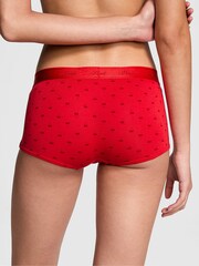 Victoria's Secret PINK Bright Red Vermillion Cherries Short Cotton Logo Knickers - Image 2 of 3