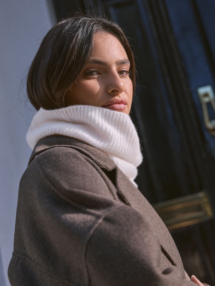 Cream Wool Cashmere Snood - Image 2 of 7