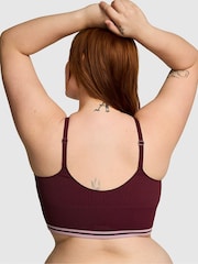 Victoria's Secret PINK Purple Rose Seamless Longline Scoop Sports Bra Top - Image 2 of 3