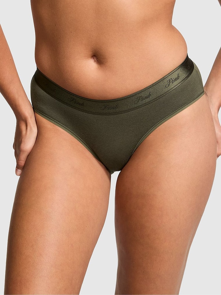 PINK Green/Burgundy/Red/Pink Hipster 5 Pack Knickers - Image 2 of 3