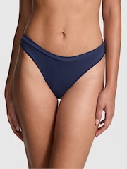Victoria's Secret PINK Blue Midnight Navy Thong Knickers - Image 1 of 3