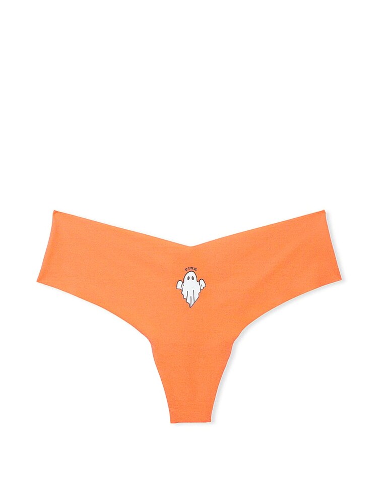 Victoria's Secret PINK Orange Ghost Thong No Show Lace Trim Hipster Knickers - Image 3 of 3 Victoria's Secret PINK Orange Ghost Thong No Show Lace Trim Hipster Knickers - Image 3 of 3