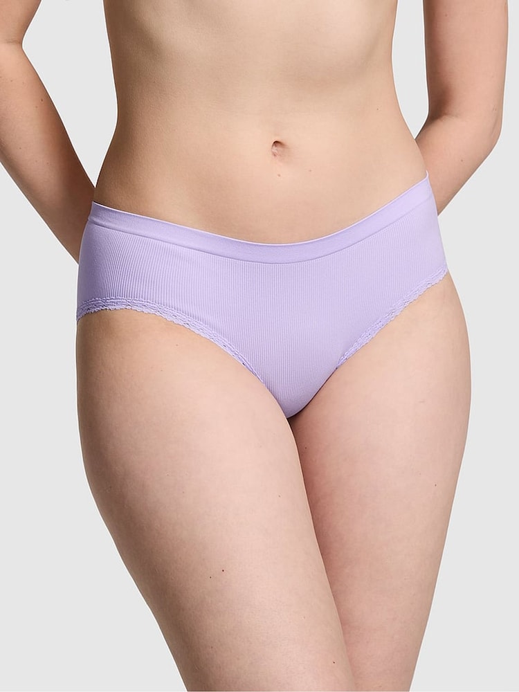 Victoria's Secret PINK Purple Cloud Hipster Seamless Knickers - Image 1 of 3