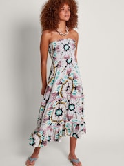 Monsoon Natural Allegra Bandeau Dress - Image 1 of 5