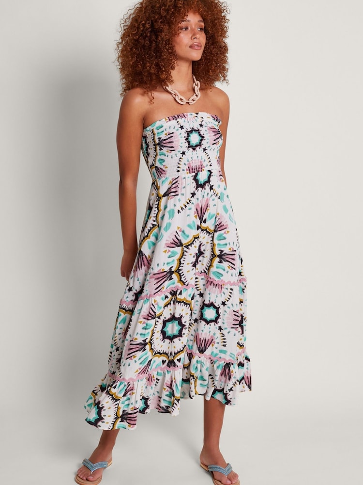 Monsoon Natural Allegra Bandeau Dress - Image 1 of 5