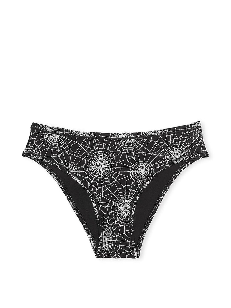 Victoria's Secret PINK Black Halloween Spider Web Cheeky Cotton Cheeky Knickers - Image 3 of 3