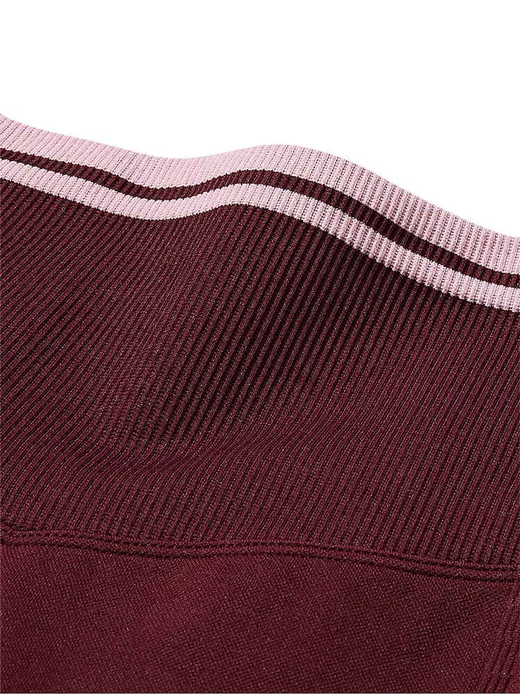 Victoria's Secret PINK Purple Rose Seamless Leggings - Image 4 of 4 Victoria's Secret PINK Purple Rose Seamless Leggings - Image 4 of 4