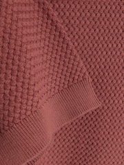 River Island Pink Textured Knitted T-Shirt - Image 4 of 4