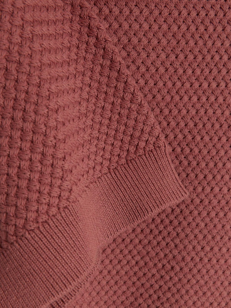 River Island Pink Textured Knitted T-Shirt - Image 4 of 4
