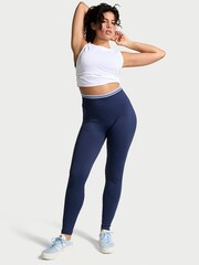Victoria's Secret PINK Midnight Navy Blue Seamless Leggings - Image 1 of 3