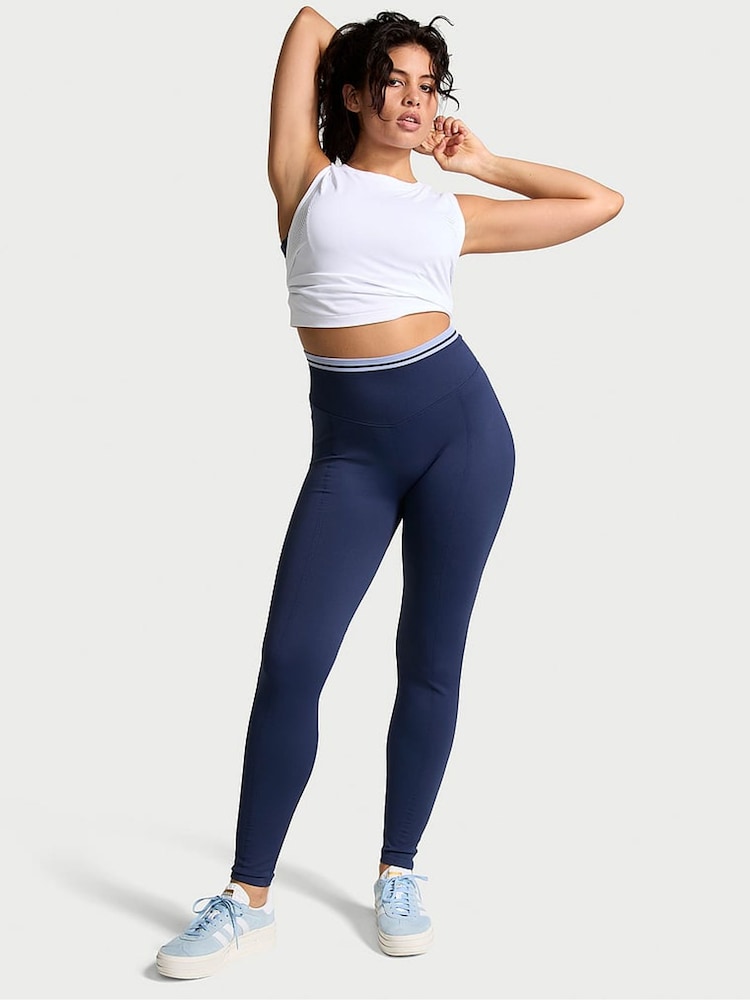 Victoria's Secret PINK Midnight Navy Blue Seamless Leggings - Image 1 of 3