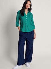 Monsoon Green Rita Reversible Blouses - Image 1 of 3