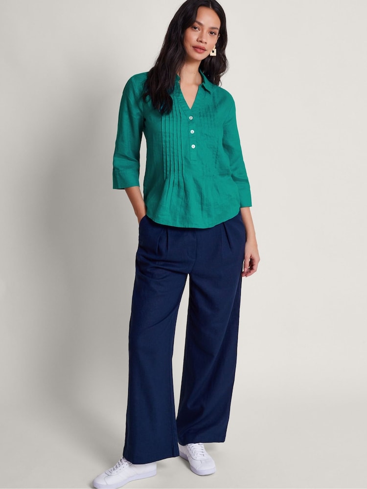 Monsoon Green Rita Reversible Blouses - Image 1 of 3