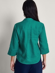 Monsoon Green Rita Reversible Blouses - Image 2 of 3